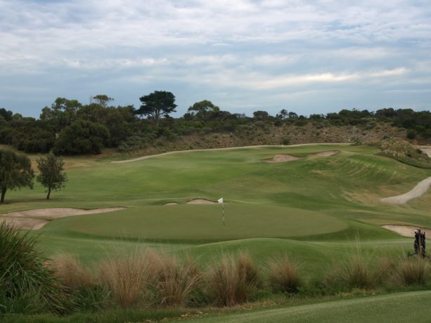 The 13th green at Sorrento Golf Club