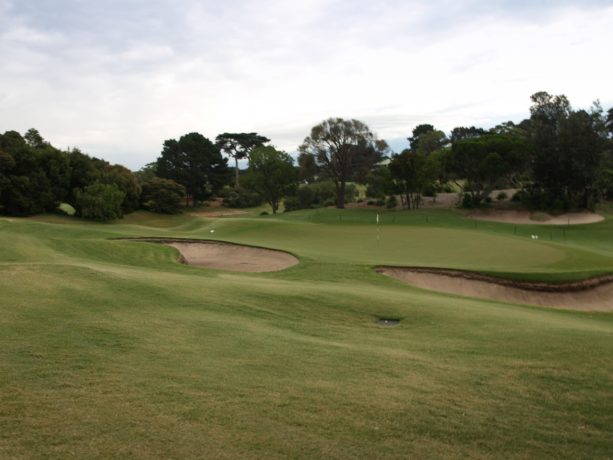 The 15th green at Sorrento Golf Club