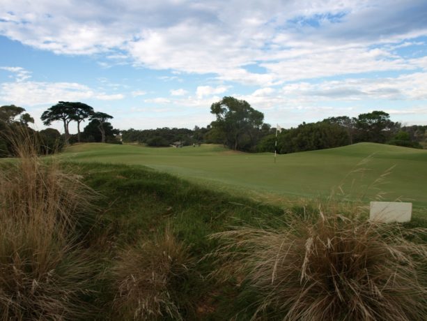 The 16th green at Sorrento Golf Club