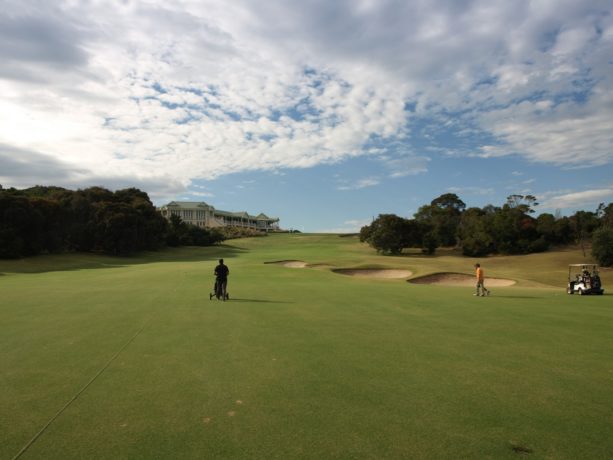 The 18th fairway at Sorrento Golf Club