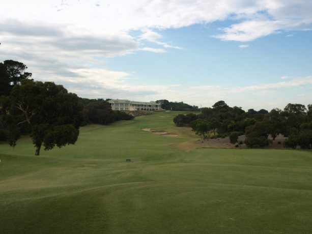 The 18th tee at Sorrento Golf Club