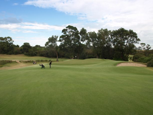 The 1st green at Sorrento Golf Club