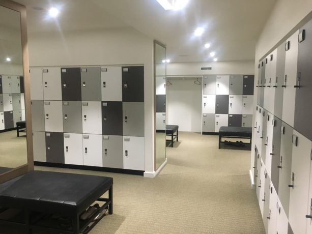 The locker room at Sorrento Golf Club