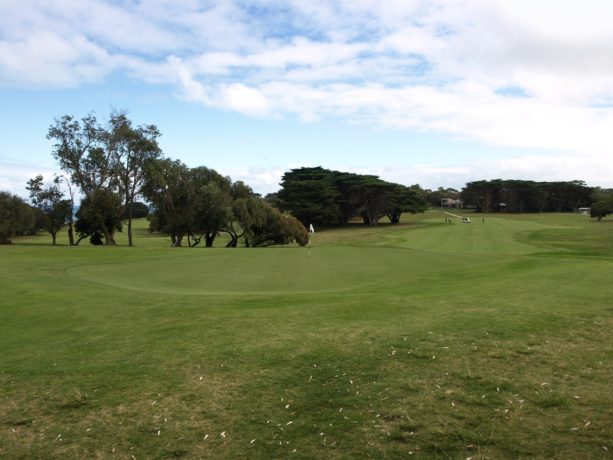 The 10th green at Flinders Golf Club