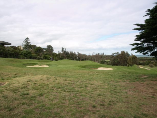 The 12th green at Flinders Golf Club