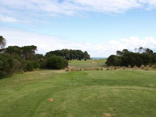 The 14th tee at Flinders Golf Club