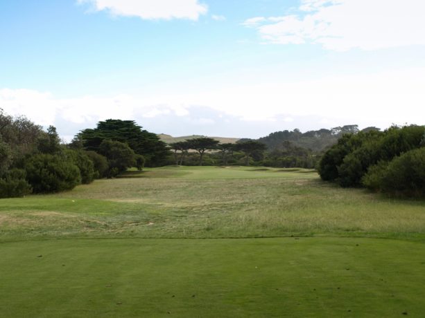 The 16th tee at Flinders Golf Club