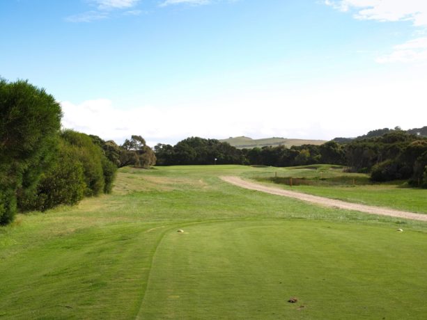 The 17th tee at Flinders Golf Club