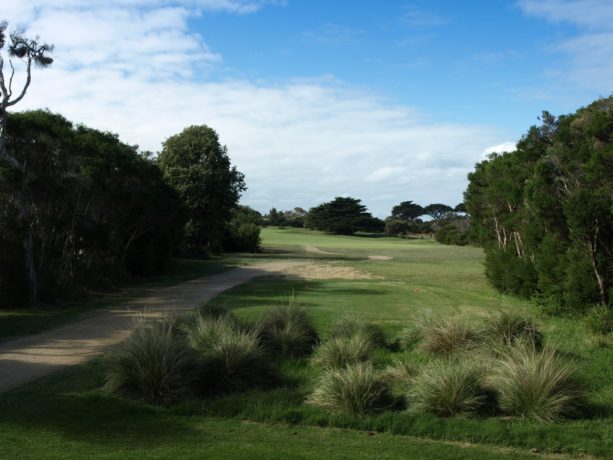 The 18th tee at Flinders Golf Club