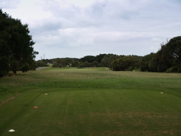 The 2nd tee at Flinders Golf Club