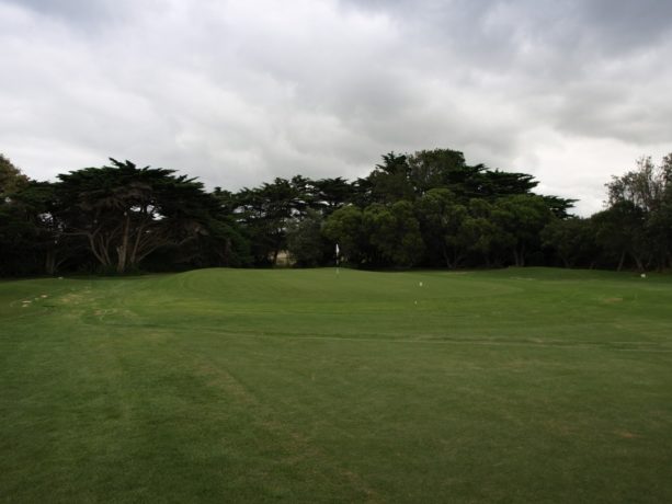 The 3rd green at Flinders Golf Club