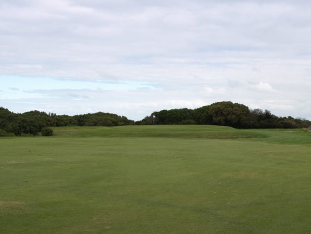 The 4th green at Flinders Golf Club