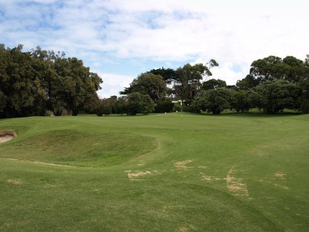 The 8th green at Flinders Golf Club