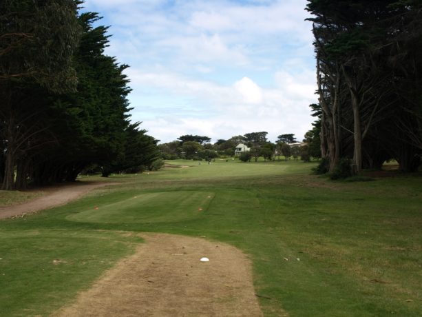 The 8th tee at Flinders Golf Club