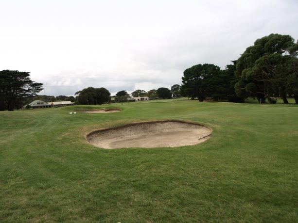 The 9th green at Flinders Golf Club