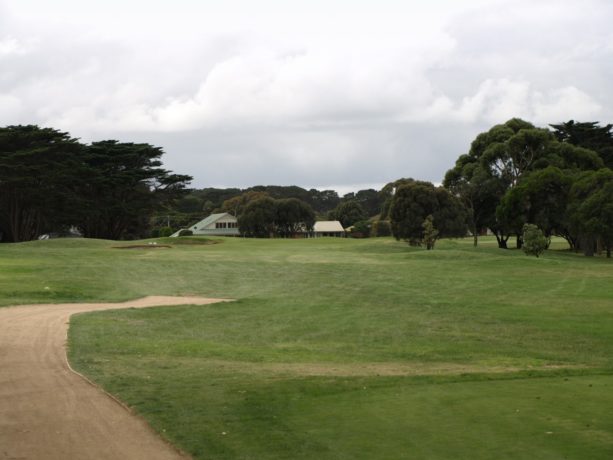 The 9th tee at Flinders Golf Club