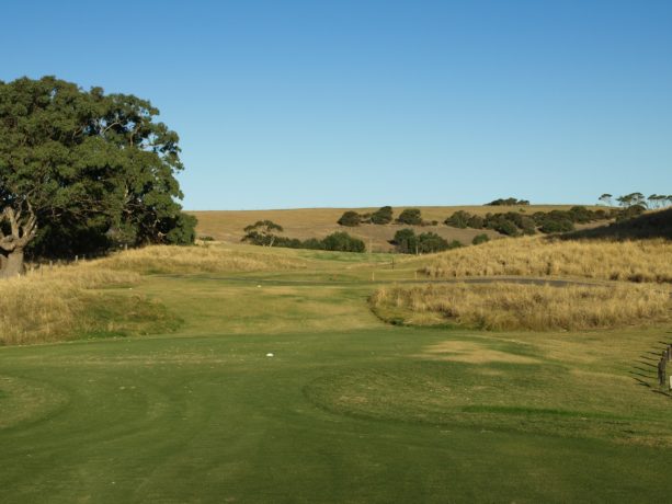 The 13th tee at Links Lady Bay Golf Resort