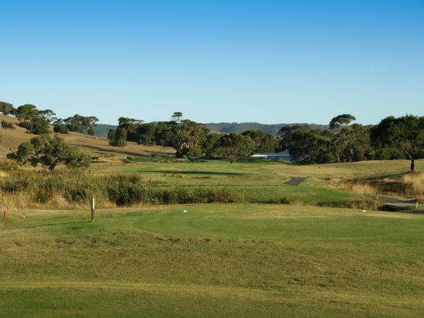 The 14th tee at Links Lady Bay Golf Resort