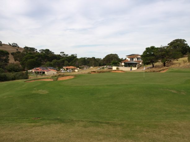 The 15th green at Links Lady Bay Golf Resort