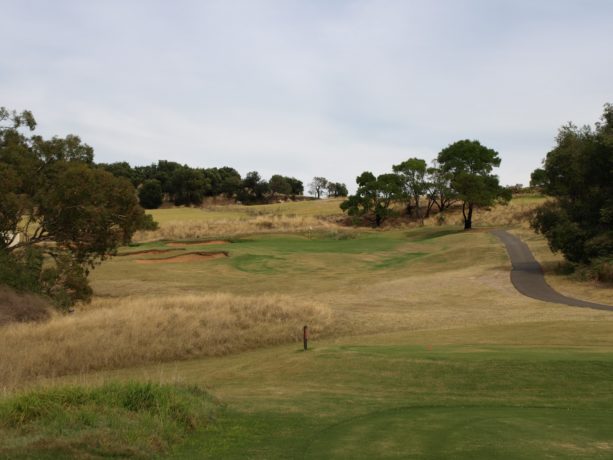 The 15th tee at Links Lady Bay Golf Resort