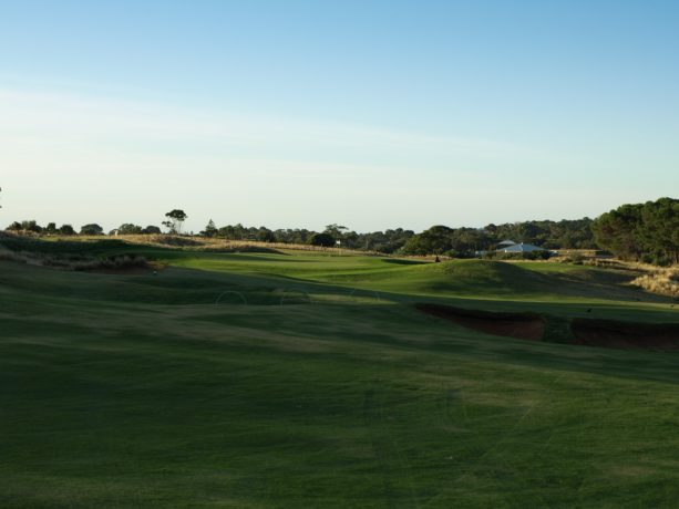 The 16th fairway at Links Lady Bay Golf Resort