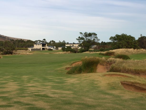 The 2nd green at Links Lady Bay Golf Resort