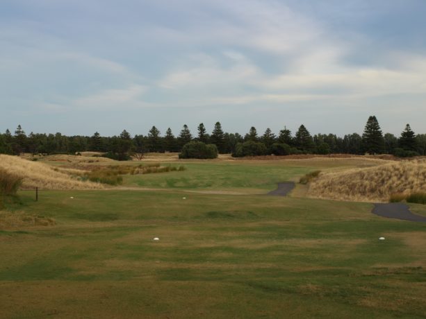 The 2nd tee at Links Lady Bay Golf Resort