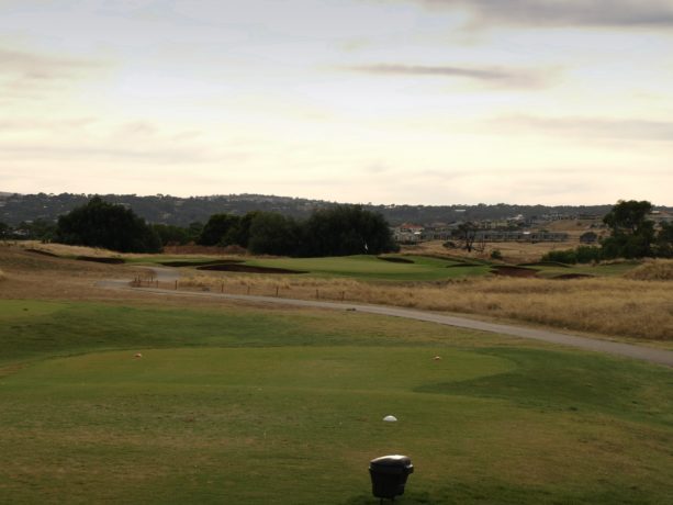 The 6th tee at Links Lady Bay Golf Resort