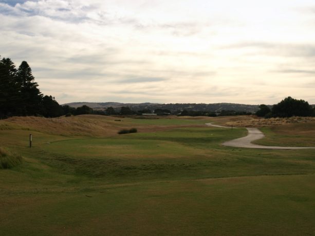 The 7th tee at Links Lady Bay Golf Resort