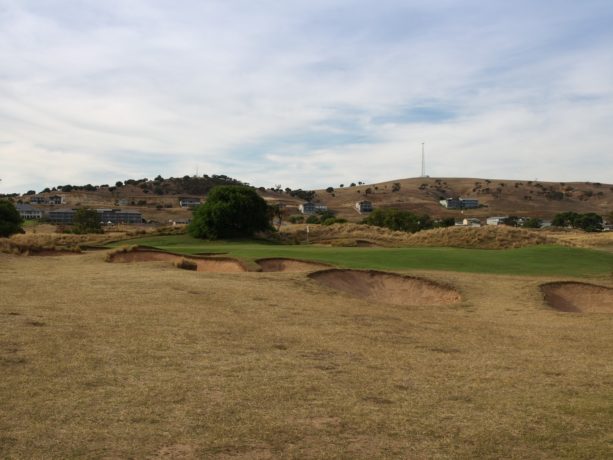 The 8th green at Links Lady Bay Golf Resort