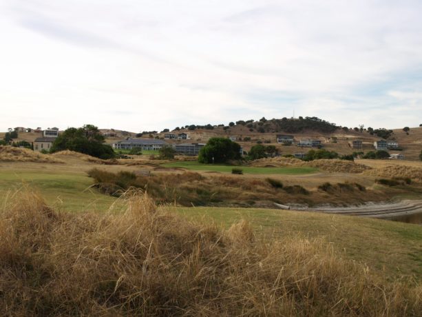 The 8th hole at Links Lady Bay Golf Resort