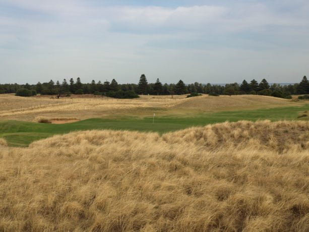 The 9th green at Links Lady Bay Golf Resort