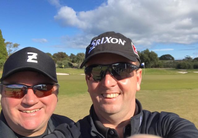 Selfie at Royal Melbourne Golf Club