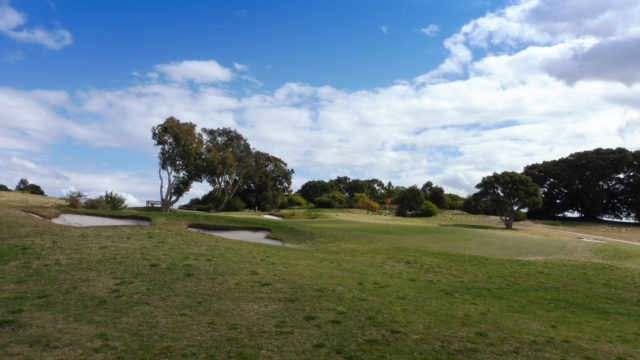 The 10th green at Bonnie Doon Golf Club