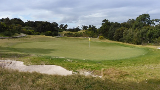 The 11th green at Bonnie Doon Golf Club