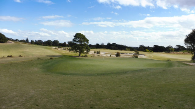 The 12th green at Bonnie Doon Golf Club