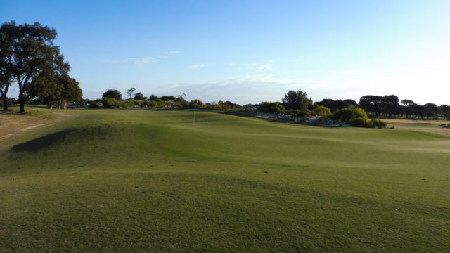 The 13th green at Bonnie Doon Golf Club