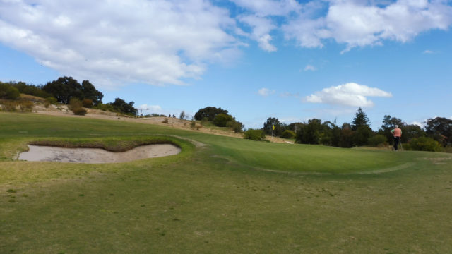 The 14th green at Bonnie Doon Golf Club