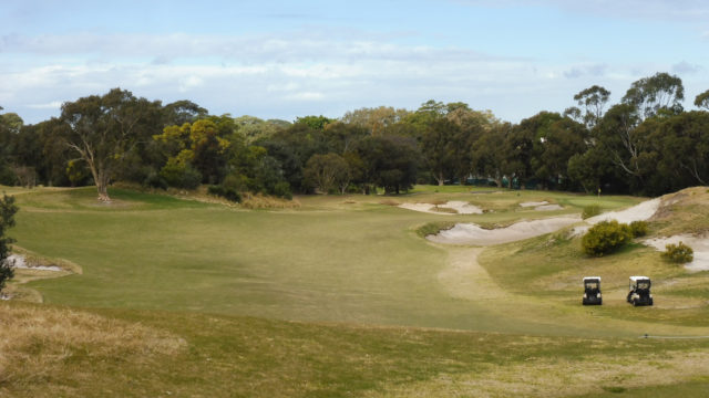 The 16th tee at Bonnie Doon Golf Club