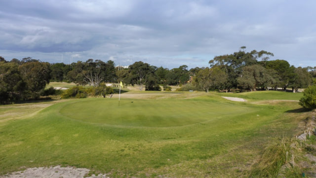 The 17th green at Bonnie Doon Golf Club