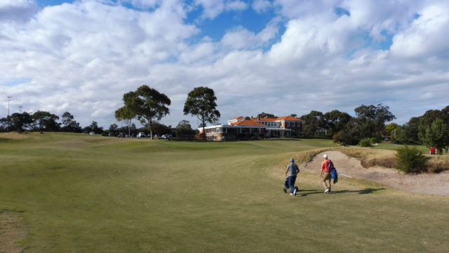 The 18th fairway at Bonnie Doon Golf Club