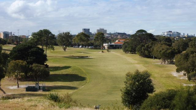 The 18th tee at Bonnie Doon Golf Club