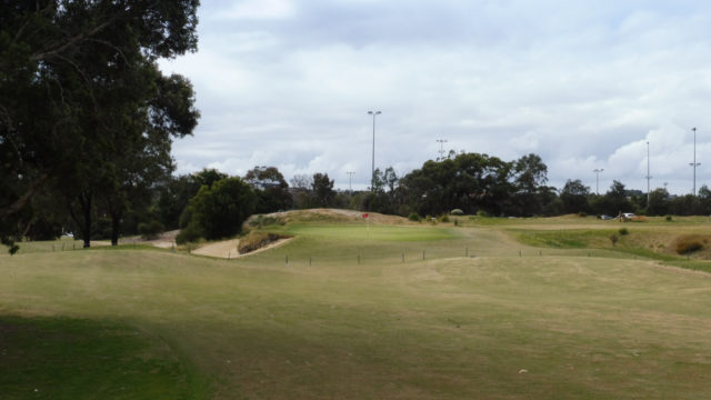 The 9th green at Bonnie Doon Golf Club