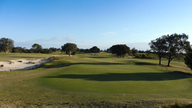 The 9th green at Bonnie Doon Golf Club