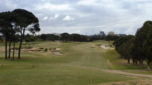 The 9th tee at Bonnie Doon Golf Club