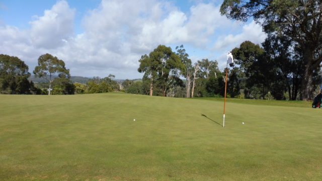 The 2nd green at RACV Healesville Country Club