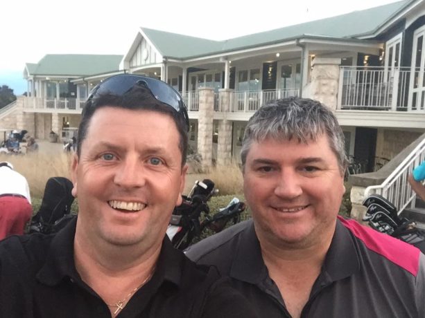 James and myself at Sorrento Golf Club