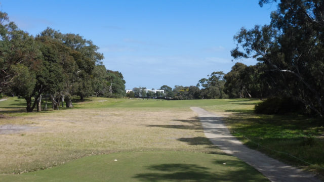 The 18th tee at Woodlands Golf Club