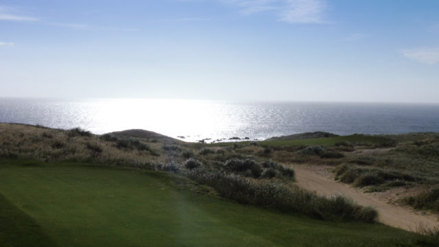 The 10th tee at Cape Wickham Links