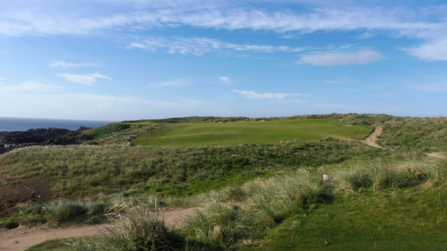 The 12th tee at Cape Wickham Links